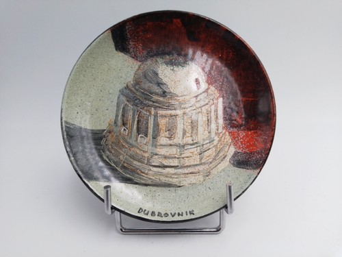 Ancien tableau rond mural - , sur